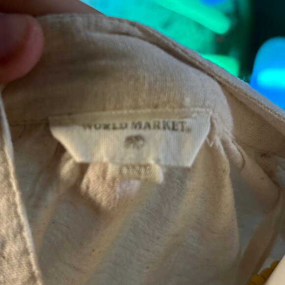 World Market Button Front Embroidered Dress - One Size - Picture 4 of 4